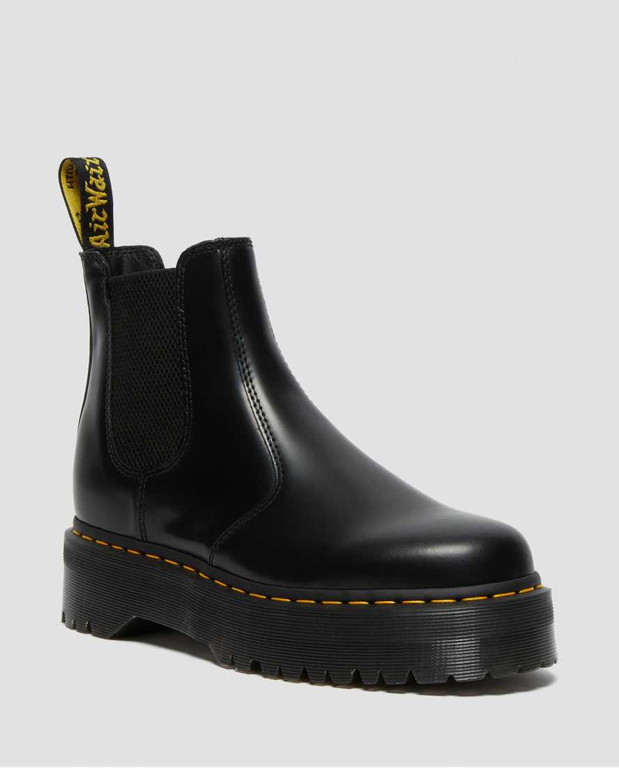 Dr. Martens 2976 Polished Smooth Erkek Chelsea Bot - Bot Siyah |MKLUS7368|